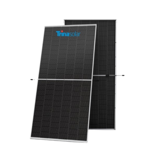 Tấm Pin Năng Lượng Mặt Trời Trina 620W 2 Mặt Kính