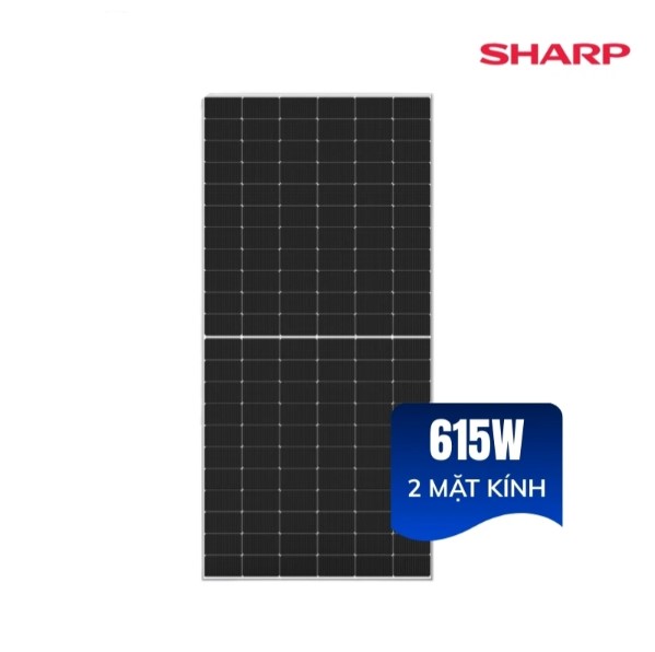 Tấm Pin Năng Lượng Mặt Trời 615W SHARP NBJE615 | Hiệu Suất 22.76%
